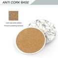 thumbnail image 3 of Design Géométrique s - Ensemble de Pierres Absorbantes Rondes avec Pierre Céramique et Base en Liège pour Types de Tasses (4, Flèche Géométrique), 3 of 7