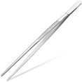 thumbnail image 1 of Muyoka Pinzas de cocina Pinzas rectas de acero inoxidable de 10/12 pulgadas Pinzas de precisión fina para alimentos Pinzas antideslizantes ergonómicas Gadget de cocina para asar a la parrilla Asar Lad Muyoka Hogar, 1 of 2