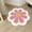 Pink, variant on Qocolhg Aesthetic Cute Flower Round Area Rug Non Slip Circle Soft Fast Dry Flower Rug Indoor Floor Mat Carpet for Girls Bedroom Bathroom Living Room Sofa Nursery Decor, 24 inch Pink