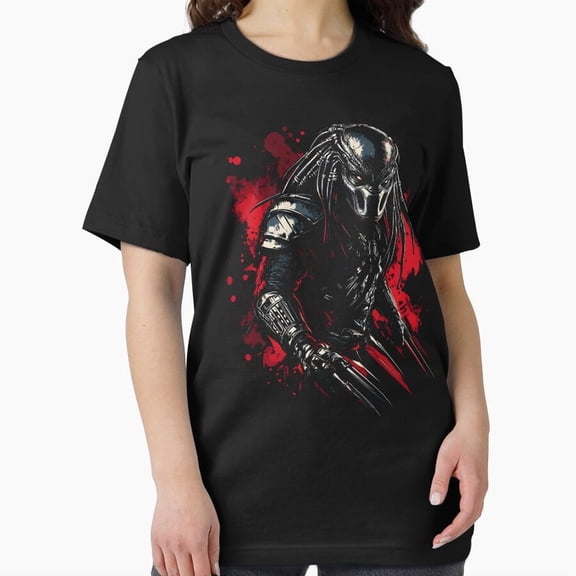 Predator Hunter Movie Monster Science Fiction Alien Design T-Shirt, for Men & Women, up to Size 5XL