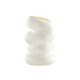 thumbnail image 3 of Pp florero maceta espiral forma florero arreglo floral contenedor Blanco Macarena florero moderno, 3 of 8