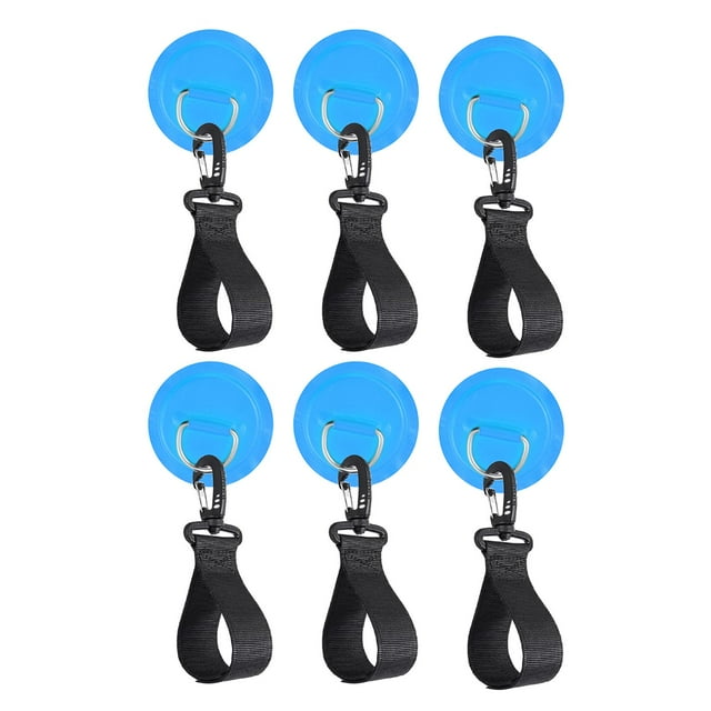 6 Pcs Sangles de Support de Pagaie de Kayak Clips de Pagaie Robustes Boucle Fixe Bleue