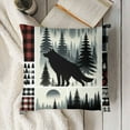 thumbnail image 3 of Bear Deer Pillow Covers,Christmas Elk Deer Throw Pillow Covers, Cushion Covers,Red Black Buffalo Grid Camping Decorative Pillow Covers, 3 of 5