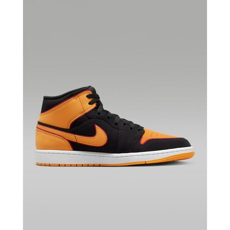 Nike Air Jordan 1 Mid SE Black/Vivid Orange FJ4923-008 Men's Size 10.5 Medium