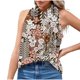 thumbnail image 1 of Camiseta sin mangas estampada a la moda para mujer, blusa, Tops informales Pompotops  lopia1000261, 1 of 5