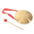 thumbnail image 4 of Chinese Traditional Percussion Instrument Gong With Wooden Hammer Beater Mallet And Hanging String For Festivals And Celebrations, 4 of 8