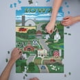 thumbnail image 3 of Iowa, Retro Style Countryside (1000 Piece Puzzle, Size 19x27, Challenging Jigsaw Puzzle for Adults and Family, Made in USA), 3 of 4