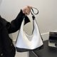 thumbnail image 1 of Bolso Mujer PU Cuero Patchwork Hombro Bandolera Tote Mano Blanco, 1 of 9