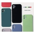 thumbnail image 2 of Compatible with iPhone 12 Case with Camera Lens Protector Liquid Silicone Gel Rubber Phone Case, Slim Fit iPhone 12 Cover 6.1" Soft Microfiber Lining Protective Case, Forest Green, 2 of 12