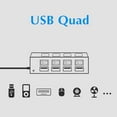 Hi speed 4 port usb 2 0 multi hub splitter expansion independent