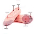 thumbnail image 4 of Zapatillas de ballet de terciopelo para adultos, suela dividida para niños, zapatillas de Ballet suaves para practicar Danza, zapatillas rosas y de carne, 4 of 5