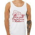 thumbnail image 2 of Burn Some Dust and Eat My Rubber Tank Top Unisex Large White, 2 of 5