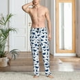 thumbnail image 5 of Mens Pajama Pants - Soft Sleep & Lounge Pants for Men, Cute Cartoon Dinosaurs Cuteness Casual PJ Bottoms Pants with Pockets, 5 of 5