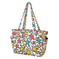thumbnail image 2 of FORMRS Tote Bag for Women Quilted Large Capacity Travel Work Carry On Shoulder Handbag, Colorful Stars, 2 of 7