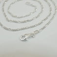 thumbnail image 5 of 925 Sterling Silver FIGARO Chain 2mm 050 Necklace Italy 16", 18", 20", 24", 30", 5 of 6