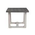 thumbnail image 3 of 48Inch Kitchen Table 5-Piece Solid Wood Rectangular Dining Room Set with 4 Upholstered Chairs for Kitchen & Dining Room, Gray, 3 of 11