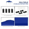 thumbnail image 6 of Outsunny 10' x 10' Pop Up Canopy Tent with Wheeled Carry Bag and 4 Sand Bags, Instant Sun Shelter, Tents for Parties, Height Adjustable, for Outdoor, Garden, Patio, Blue, 6 of 9