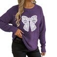 thumbnail image 1 of TINZ Sweater Dress Long Sleeve Oversized Tunic With Exquisite Embroidery And Panel Design Warm Winter Knit Vest Dress Long Pullover Sweater Belted Long Dress, 1 of 6