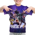 thumbnail image 3 of Camiseta para niños con estampado 3D de Free Fire, camisetas informales transpirables de manga corta para verano, camisetas para niños y niñas de 4 a 14 años, 3 of 5