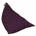 thumbnail image 2 of Universe Lounger Chair Bag, Repeating Pattern of Constellations Starry Sky Mysterious Cosmos Stars, High Capacity Storage with Handle Container, Lounger Size, Plum and Pastel Brown, by Ambesonne, 2 of 5