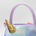 thumbnail image 4 of Halloween Unicorn Round Trick or Treat Decorative Bling Basket, 4 of 4