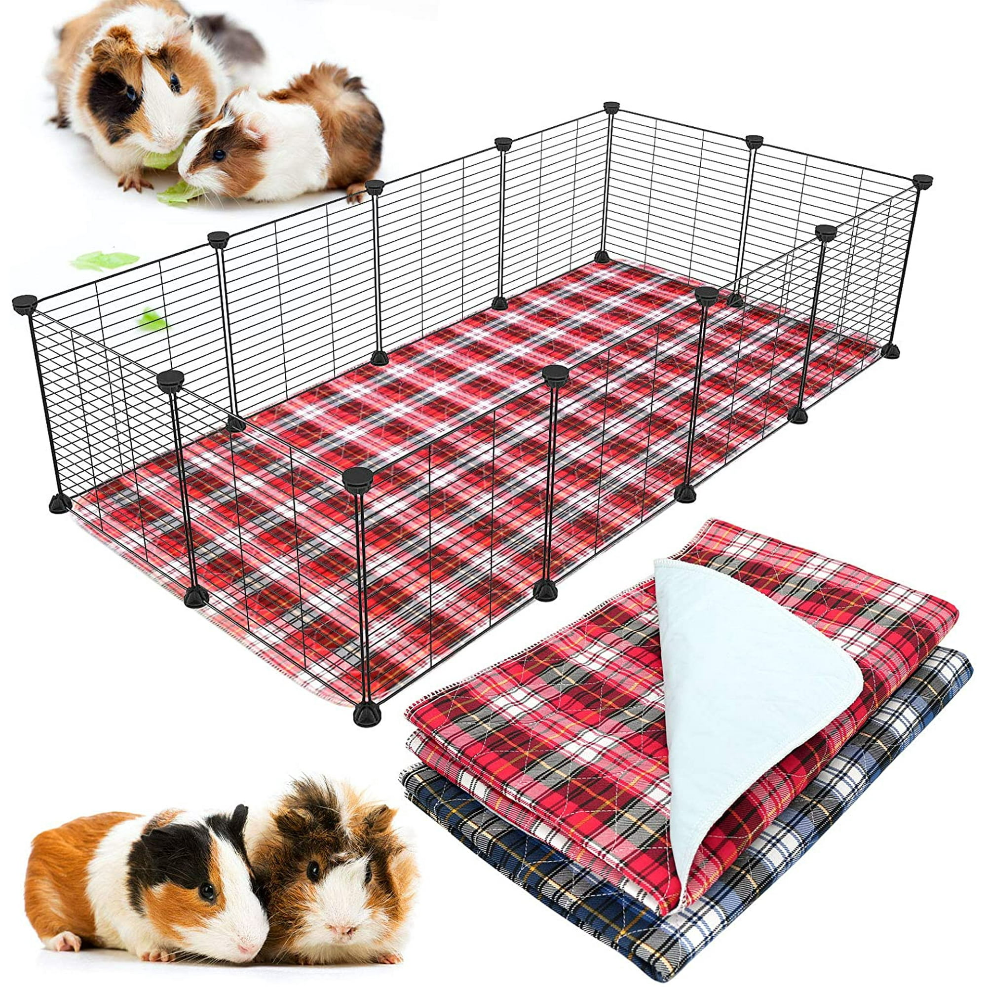 2 Pack Guinea Pig Cage Liners Washable Guinea Pig Bedding Reusable  Waterproof Anti Slip Pee Pads Super Absorbent Cage Liners for Guinea Pigs  Hamsters Rabbits & All Small AnimalsExtra Large | Walmart Canada