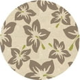 thumbnail image 1 of Ahgly Company Machine Washable Indoor Round Transitional Golden Blonde Gold Area Rugs, 4' Round, 1 of 7