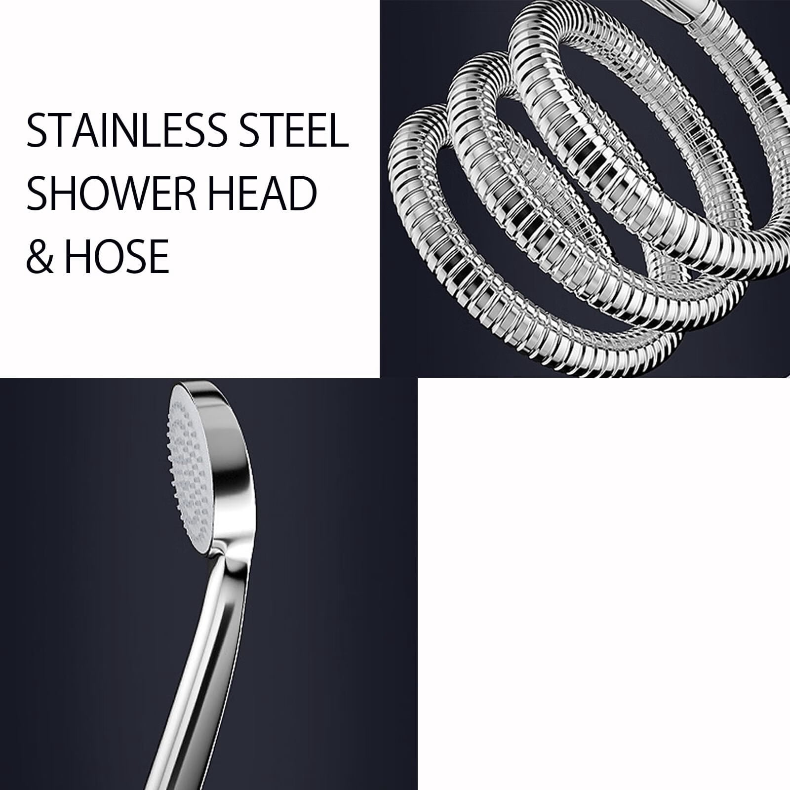 Electric Shower Head Tankless Water Heater Thermostatic Shower Head Set Temperature Adjustable Home Bathroom Waterproof Instant Water Heating Machine