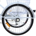 thumbnail image 6 of Spaco Stable & Comfortable Adult Tricycle, 24" Wheels, Hi-Ten Steel Frame, Ideal for Exercise, 6 of 7