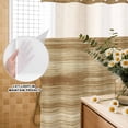 thumbnail image 3 of No Hook Shower Curtain, Light Brown Wood Grain Shower Curtains for Bathroom with See Through Top Window, Western Farmhouse Barn Door Waterproof & Washable Bath Curtain Stall 48"x72", 3 of 9