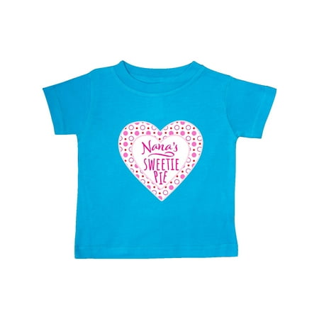 

Inktastic Nana s Sweetie Pie with Pink Hearts Gift Baby Boy or Baby Girl T-Shirt