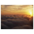 thumbnail image 2 of Yellow Sunrise above Clouds - Extra Large Wall Art Landscape, 2 of 3