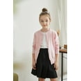 thumbnail image 2 of 2 Pack Girls Cardigan Sweater School Uniforms Toddler Long Sleeve Button Knit Solid Sweaters Tops Sizes 2-11, 2 of 7