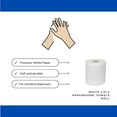 thumbnail image 4 of MMBM 8" x 300' White Hardwound Towels 1-Ply High-Capacity Drying 24 Rolls/Case, 4 of 5