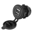 thumbnail image 1 of 5V 4.2A Dual 2USB Charger Socket Adapter Power Outlet for 12V 24V Car Motorcycle(blue), 1 of 7