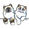 thumbnail image 3 of CafePress - Ragdolls Pair Off Leash Art™ Women's Light Pajamas - Women's Short Sleeve Print T-Shirt and Pants Dark Cotton Pajama Set, 3 of 7