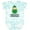 Tie Dye Green, variant on Inktastic Irish Nana Little Leprechaun Boys or Girls Baby Bodysuit
