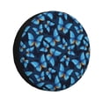 thumbnail image 1 of Fotbe Blue Butterfly Funda de Llanta de Repuesto con Estampado, Engrosada, Ajuste Universal para Jeep, Remolque, RV, SUV, Camión-16 inch, 1 of 6