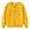 Yellow, variant on Tumotour Sweaters Cardigan For Girls Casual Loose Solid Color Pattern Crew Neck Long Sleeved Button Knitted Cardigan Tops