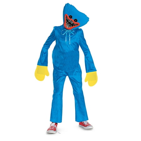 Disguise Boys' Poppy's Playhouse Huggy Wuggy Classic Costume - Size 10-12 - Blue