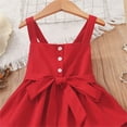 thumbnail image 2 of Vedolay Mini Dress Toddler Little Girls Short Casual Dress Cotton Spring Summer Short Sleeve Basic Tunic Shirt Playwear Dress,Red 18-24 Months, 2 of 5
