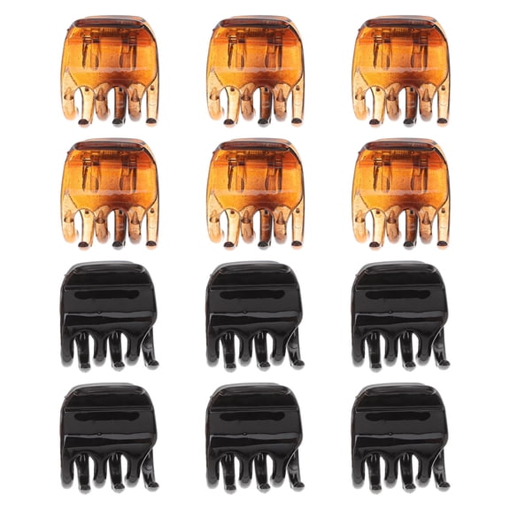 FENGGUIQU 12Pcs Hair Claw Clips Medium Hair Accessories for Women Tortoiseshell Daily Life
