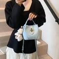 thumbnail image 2 of Bolso bandolera portátil con estampado de lichi de alta calidad para mujer, moderno y versátil, bolso de mensajero moderno y de tendencia, 2025, 2 of 5