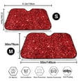 thumbnail image 2 of Goofa Red Glitter Printed Car Windshield Sunshade,Foldable Reflective Sun Visor,UV Protection Heat Blocker Sunshade,Car Cooling Accessory-Medium, 2 of 7