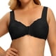 thumbnail image 3 of Sujetador de Cierre Frontal para Personas Mayores, Sujetador para Mujer con Cierre Frontal, Sujetadores Abrazados para Mujer - Negro, 3 of 5