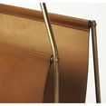 thumbnail image 2 of Brown Leather Magazine Basket, 2 of 6