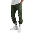 thumbnail image 2 of Nestiefly Men's Cargo Pants Drawstring Casual Hiking Pants Joggers Athletic Trousers Cotton Loose Straight sweatpants for Men Army Green XL, 2 of 5