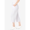 thumbnail image 3 of Woman Within Plus Size Sport-Knit Pull-On Capri Pants, 3 of 6