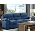 thumbnail image 5 of Esofastore 3-Piece Contemporary Textured Living Room Furniture Set, Blue, 5 of 7
