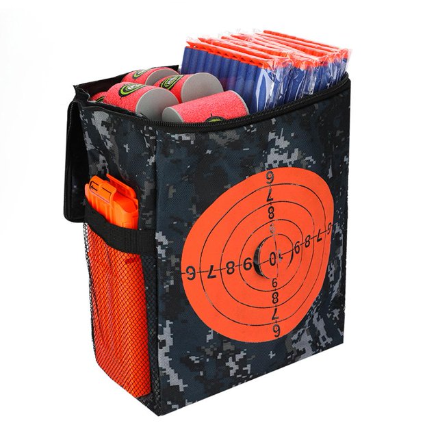 Estuche para Almacenamiento de Target Target Shooting Almacenamiento para con Bullet Band Bullet Clip 6pcs Foam Can Target Belt 60pcs Soft Bullets Round Round 50pcs Sucker Bullets(Combo 1) bolsa bolsa Higoodz Juguete al aire libre